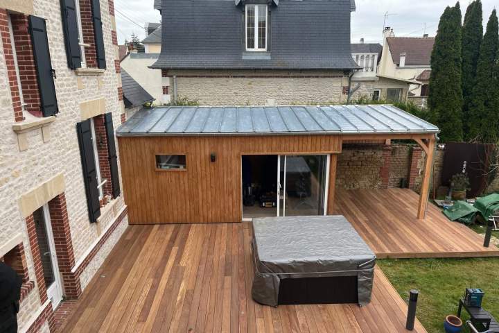Extension maison en bois Ouistreham